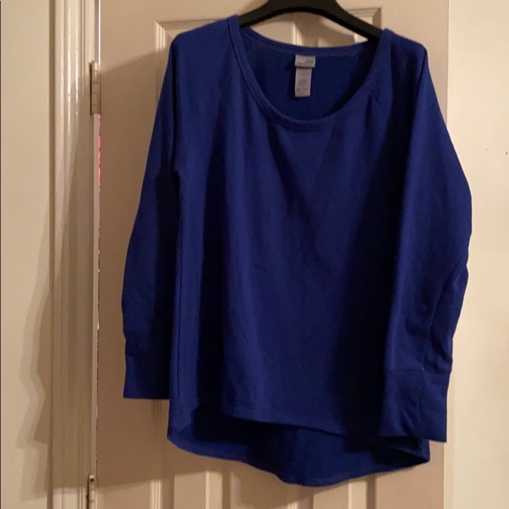 CG champions blue pullover sweater - size L